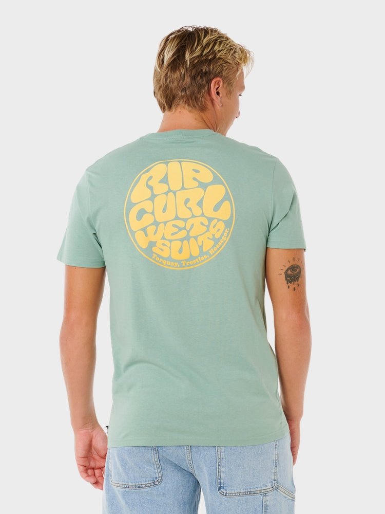 Rip Curl Wettie Passage Icon T shirt - Herre - Aloe