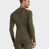 Wool Tech Skiundertrøje - Herre - Olivengrøn