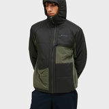 Freelight Reversible Midlayer med Hætte - Herre - Grøn / Olive Extreme