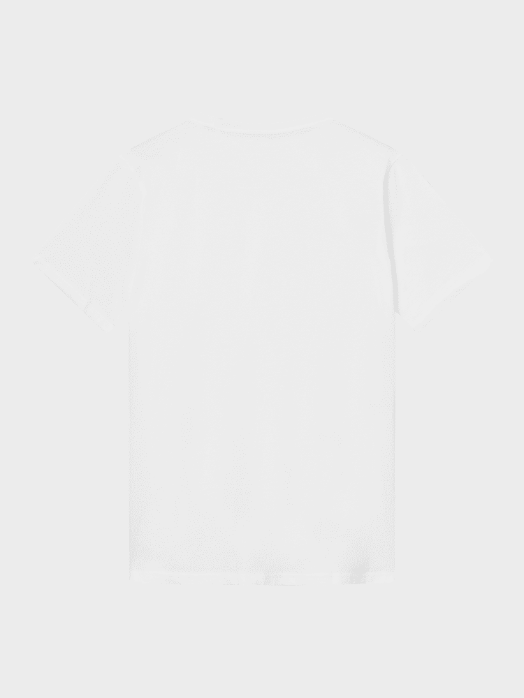 Badge T shirt - Herre - Bright White - Gumpel & Co