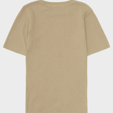 KNOWLEDGE COTTON APPAREL Rib T-shirt - Dame - Twill