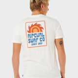 Pacific Rinse Sunrise T shirt - Herre - Bone - Gumpel & Co