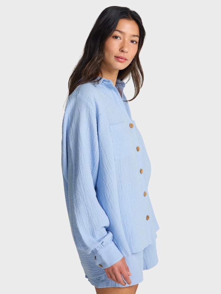 Swell Blouse Bluse Skjorte - Dame - Twilight Blue - Gumpel & Co