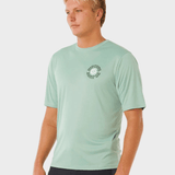 Rip Curl Pacific Rinse Surflite UPF S/S UV trøjer - Herre - Aloe