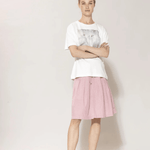 BLUE SPORTSWEAR Anemone linen Skirt - Dame - Soft Pink melange