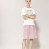 BLUE SPORTSWEAR Anemone linen Skirt - Dame - Soft Pink melange