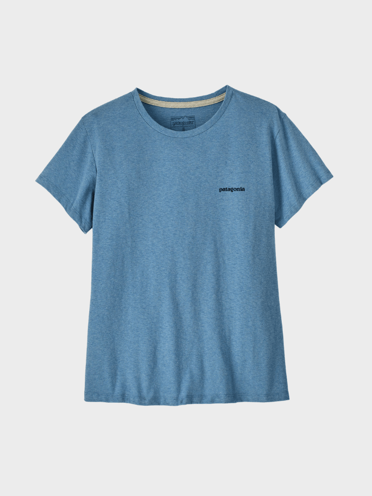 P6 Logo Responsibili Tshirt - Dame - Shore Blue - Gumpel & Co
