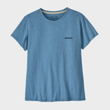 P6 Logo Responsibili Tshirt - Dame - Shore Blue - Gumpel & Co