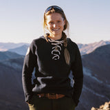 Amundsen W Boiled Hoodie Laced - Dame - Faded Navy