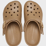 Classic Metallic Buckle Clog Clogs - Unisex - Sepia