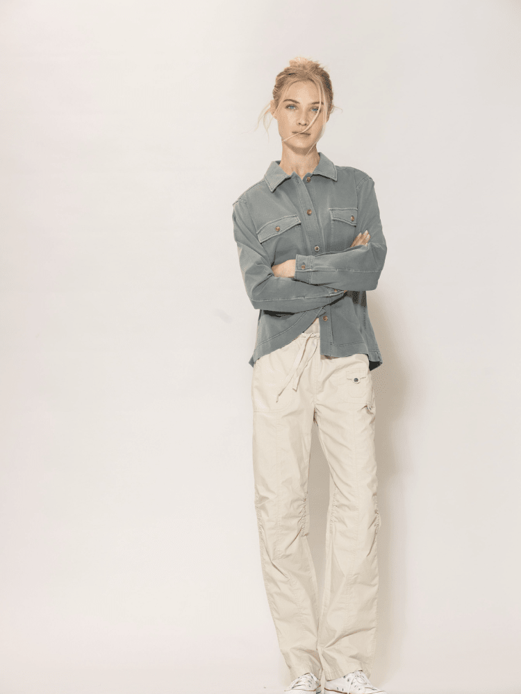BLUE SPORTSWEAR Jannie "vintage" Shirt - Dame - Silver Pine