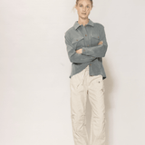 BLUE SPORTSWEAR Jannie "vintage" Shirt - Dame - Silver Pine