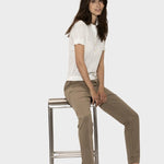BLUE SPORTSWEAR Lina linen Polo Tee - Dame - White