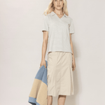 BLUE SPORTSWEAR Linea poplin Skirt - Dame - Chalk