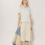 BLUE SPORTSWEAR Linea poplin Skirt - Dame - Chalk
