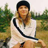W 5Mila Half Zip - Dame - White/Stripe