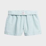 SUPERDRY Cotton Stripe Elastic Shorts - Dame - Peppermint Chalk Stripe