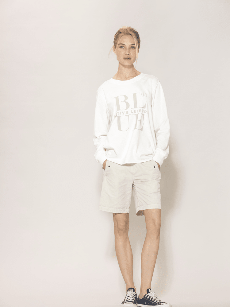 Joanna crewneck Sweat - Dame - Milk - Gumpel & Co