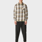 Dune regular checked flannel shirt Skjorte - Herre - Brown check