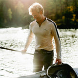 5Mila Half Zip - Herre - White/Stripe