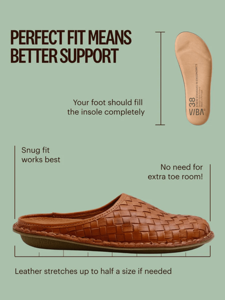 VIBAe Roma Woven Leather - Unisex - Cognac Brown