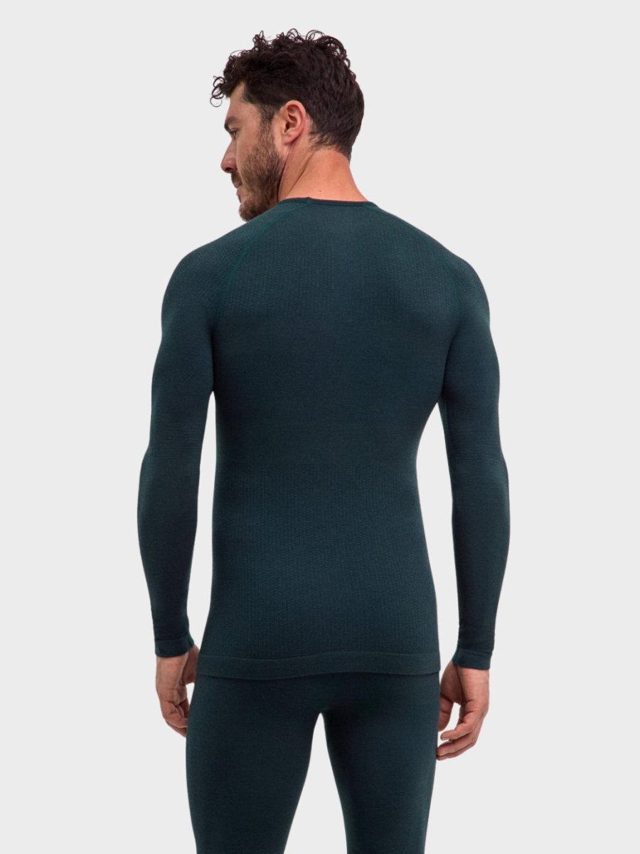 Mens Thermozone Long - sleeve shirt Wool - Tech - Holly - Gumpel & Co