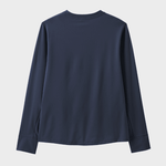 Patagonia K's L/S Kasket SW T Skjorte - Unisex - Boardshort Logo / New Navy