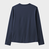 Patagonia K's L/S Kasket SW T Skjorte - Unisex - Boardshort Logo / New Navy