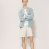 Donna striped Bluse m/lange ærmer - Dame - Ecru w/Aqua - Gumpel & Co