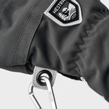 Army Leather Heli 3 fingre Skihandsker - Unisex - Grey