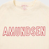 W Hero's Hide Crew Neck - Dame - Natural/Logo