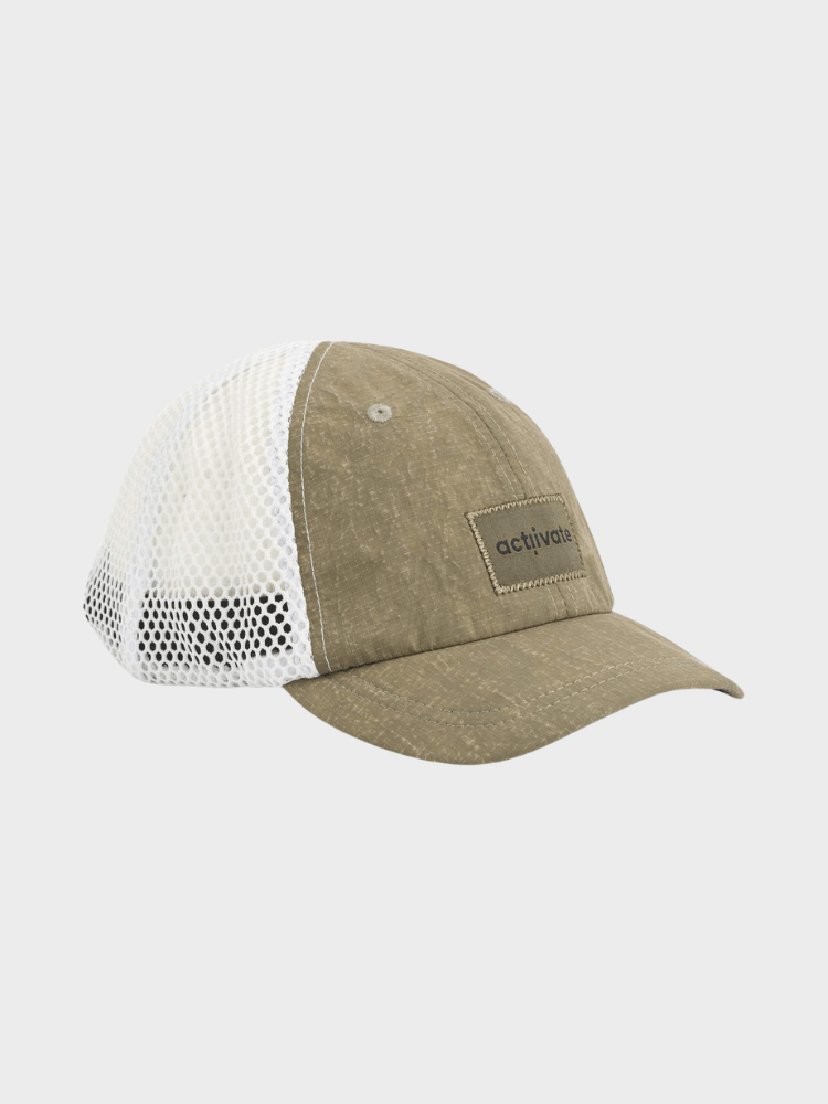 Blaze Foldable Washed Trucker Cap - Unisex - Khaki - Gumpel & Co