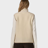 Retro Pile Vest - Dame - Natural