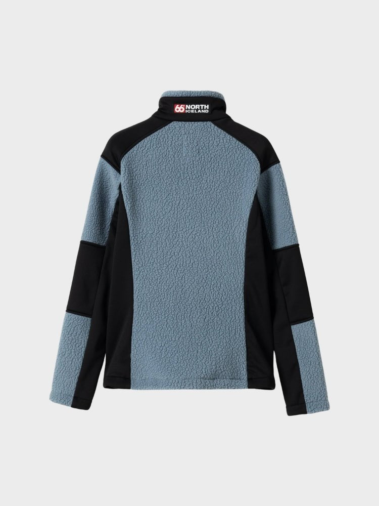 Tindur Shearling W Jacket Fleece - Dame - Blue Mirage - Gumpel & Co