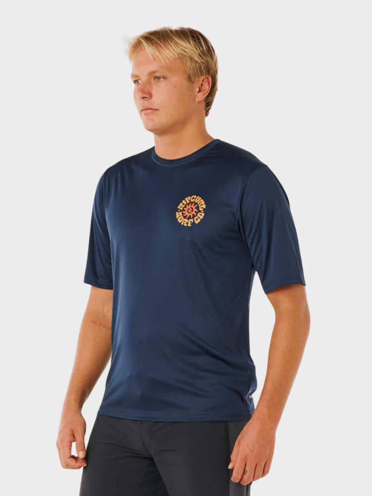 Rip Curl Pacific Rinse Surflite UPF S/S UV trøjer - Herre - Dark Navy