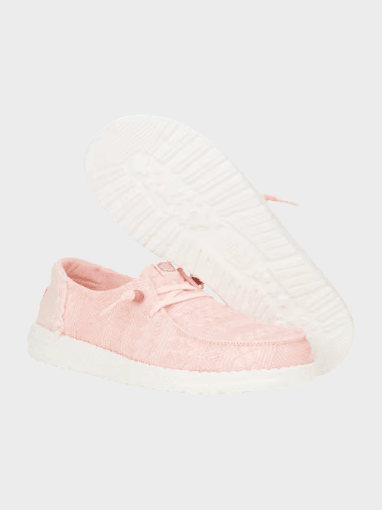 Hey Dude Wendy Crochet Lace - Dame - Pale Pink
