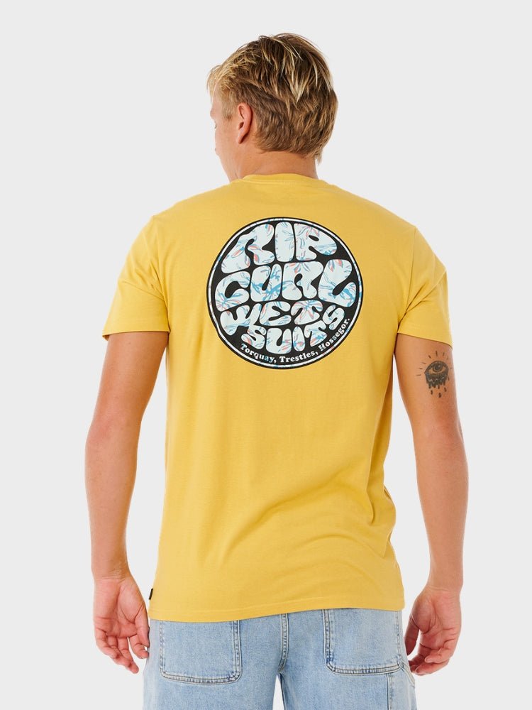 Rip Curl Wettie Passage Icon T shirt - Herre - Ochre