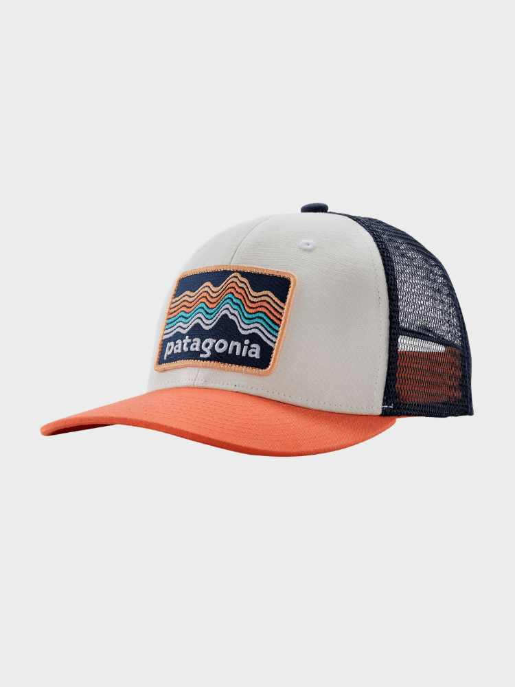 Patagonia Trucker Cap - Børn - Ridge Rise Stripe: Coho Coral
