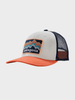 Trucker Cap - Børn - Ridge Rise Stripe: Coho Coral