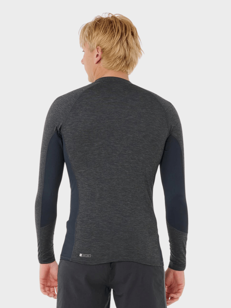 Rip Curl Dawn Patrol UPF Perf L/S UV trøjer - Herre - Black Marle