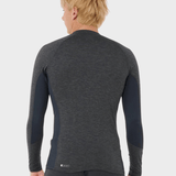 Rip Curl Dawn Patrol UPF Perf L/S UV trøjer - Herre - Black Marle