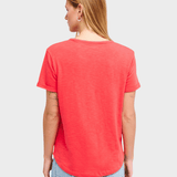 Roxy Oceanwave Regular Emby T shirt - Dame - Hibiscus