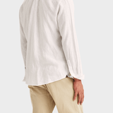 Morris Douglas Linen Shirt-Classic Fit - White