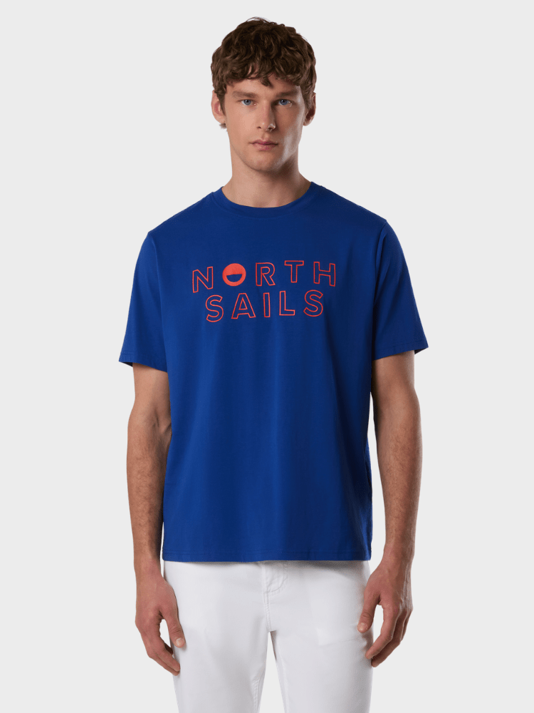 NORTH SAILS T-shirt med grafisk print - Herre - Electric Blue