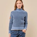 W Gard Sweater - Dame - Fjord Blue