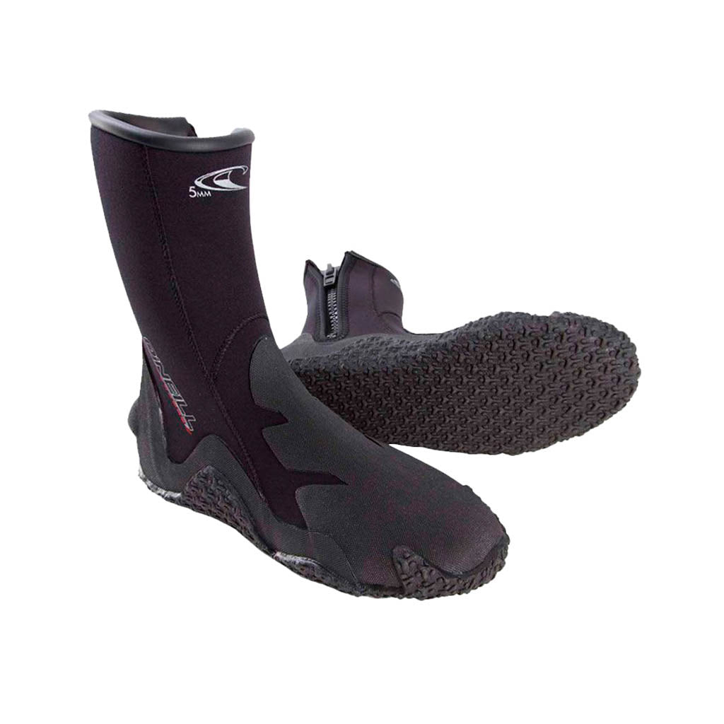 O´Neill 5mm Boot W/Zipper Neoprensko - Unisex - Black