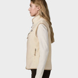 Retro Pile Vest - Dame - Natural