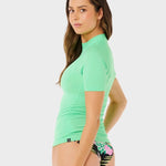 Rip Curl Molokai Ss Solid UPF UV trøjer - Dame - Green