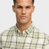 Merchant Lite Check Skjorte - Herre - Cedar Check Sage - Gumpel & Co