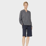 BLUE SPORTSWEAR Lisamarie linen Bermudas - Dame - Dusty Navy